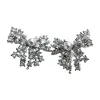 Pearl and diamond earrings are fashionable and light luxury earrings for women, exquisite and versatile Item Picture